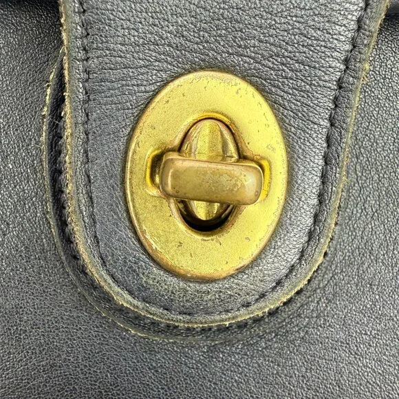✅VTG Coach Beekman 5266 Black Leather Briefcase Business Messenger/Laptop Bag - Picture 7 of 16